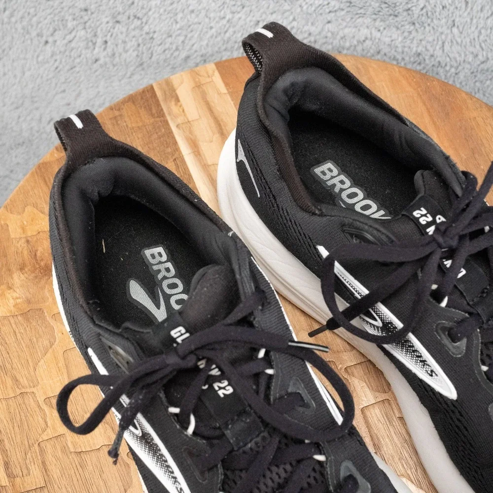Size 12 D - Men's - Brooks Glycerin GTS 22 Black Grey White Sole